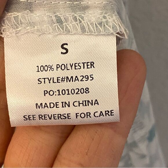 Pink Lily Cardigan Kimono Know Your Reason sheer Floral Duster festival cover S - Picture 10 of 10